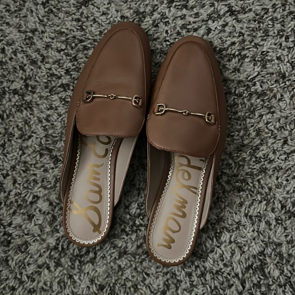 One time worn Sam Edelman mules